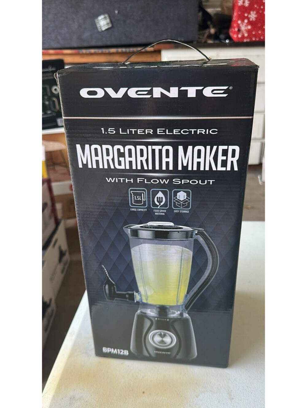 OVENTE BPM12B 1.5L Margarita Frozen Drink Maker Blender w/ Spout New